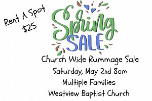 Westview's Annual Spring Rummage Sale