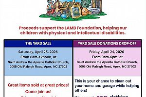 Knights Of Columbus Yard Sale to Benefit the LAMB Foundation