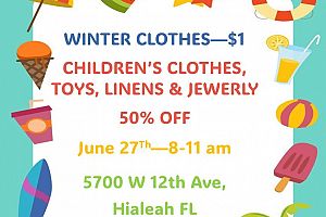 Indoor Garage Sale PSUMC 5700 W 12 Ave Hialeah, FL 33012