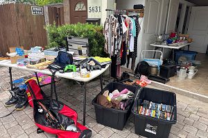 Garage sale! Furniture, home goods, artwork etc
