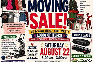 HUGE MOVING SALE – MULTIPLE FAMILIES – EVERYTHING MUST GO
