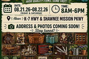 ***MULTI DAY HIGH QUALITY LIVING ESTATE SALE - Shawnee, KS