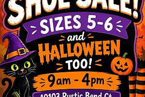 Pop-Up SHOE SALE!!!  Sizes 5-6, 1 day only