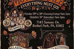 3 day Moving+Bake Sale VINYL collectibles, furniture, more
