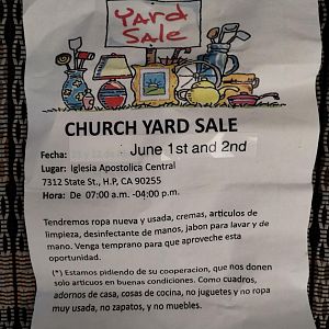 Yard sale photo in Huntington Park, CA