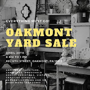 Yard sale photo in Oakmont, PA