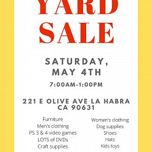 Yard sale photo in La Habra, CA