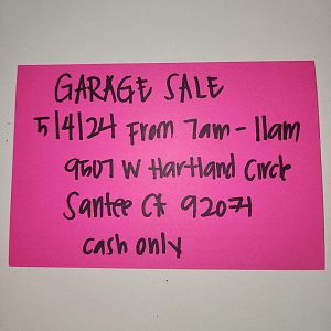 Yard sale photo in Santee, CA