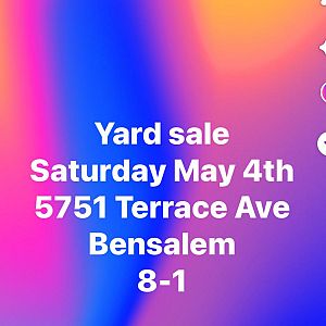 Yard sale photo in Bensalem, PA