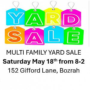 Yard sale photo in Bozrah, CT