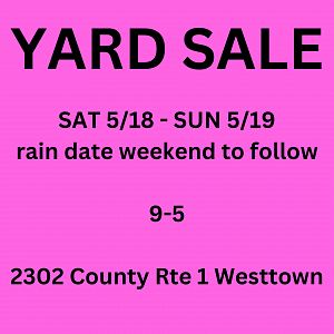 Yard sale photo in Westtown, NY