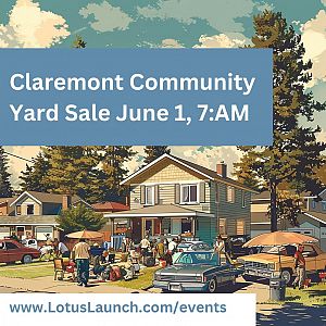 Yard sale photo in Claremont, CA