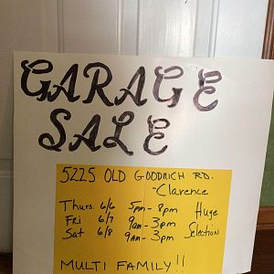 Yard sale photo in Clarence, NY