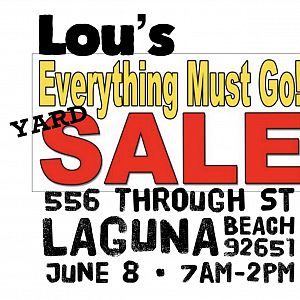 Yard sale photo in Laguna Beach, CA