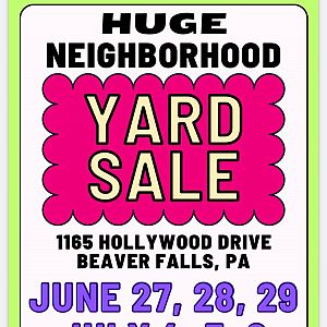 Yard sale photo in Beaver Falls, PA