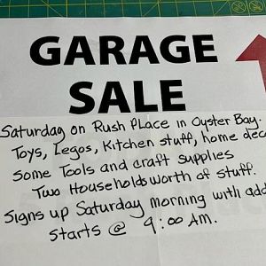 Yard sale photo in Oyster Bay, NY