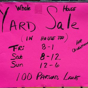 Yard sale photo in Newtown, PA