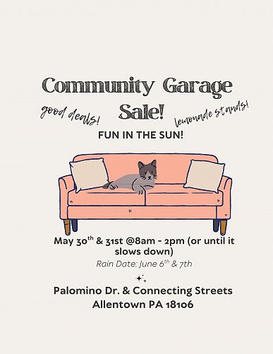 5/30-5/31: Neighborhood Yard Sale