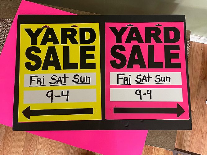 HUGE YARD SALE THIS WEEKEND 5/29-5/31