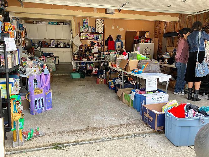 Large garage sale- from multiple families photo
