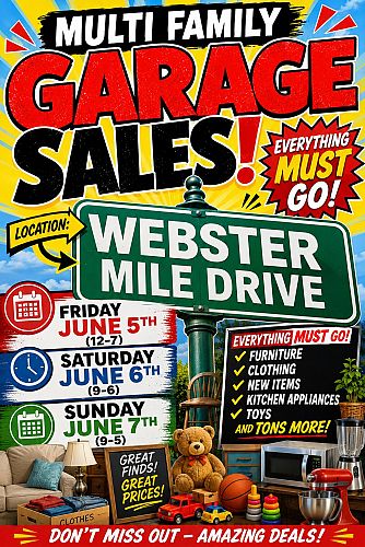 Multi-Family Garage Sale Webster Mile Drive photo
