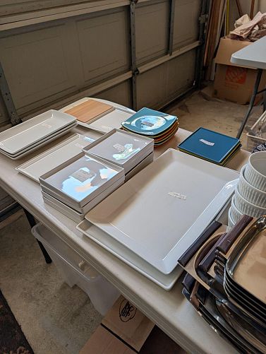 Architect's home downsizing garage sale photo