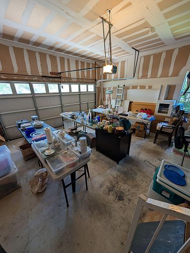 Architect's home downsizing garage sale photo
