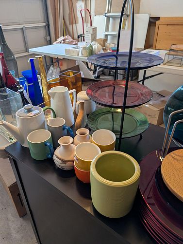 Architect's home downsizing garage sale photo