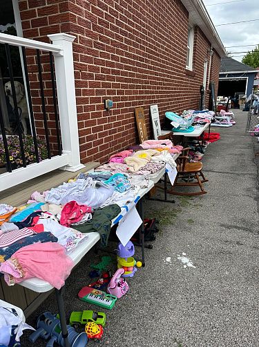 Multi family garage sale photo