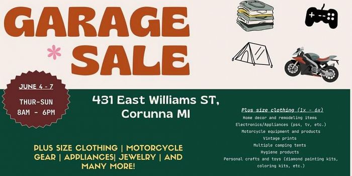 Single Home Garage/Yard Sale (not everything is shown in photos!)