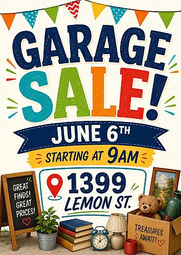 ESTATE/GARAGE SALE cover