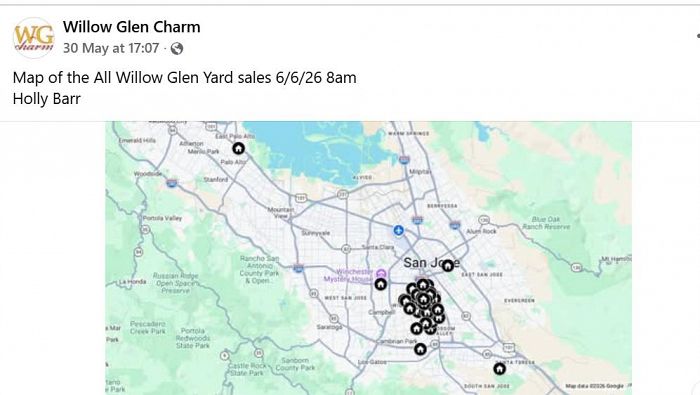 Willow Glen Charmed Multi family yard sell and lemonade stand.