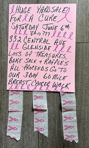 Huge Yardsale For A Cure Saturday June 6 photo