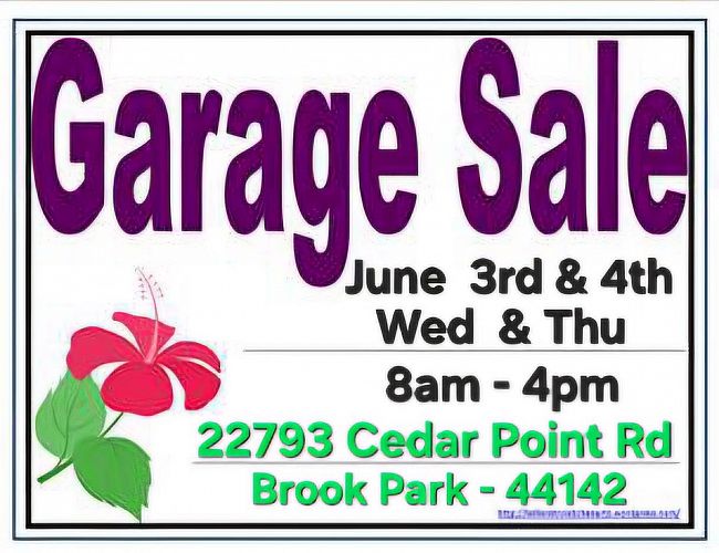 Brook Park 2 Day Sale Wed Jun 3 & Thu Jun 4 cover
