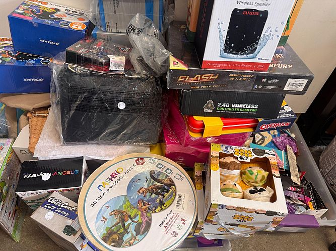 HUGE GARAGE SALE! New with Tags Clothing, Shoes, Tents, Canopies, Toys and More! photo