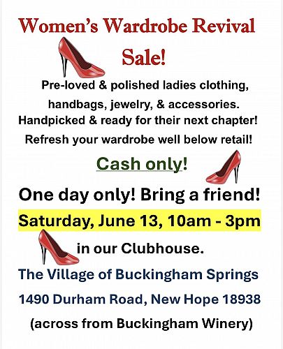 Women's Wardrobe Revival Sale -25+ Vendors in One Spot Rain or Shine photo