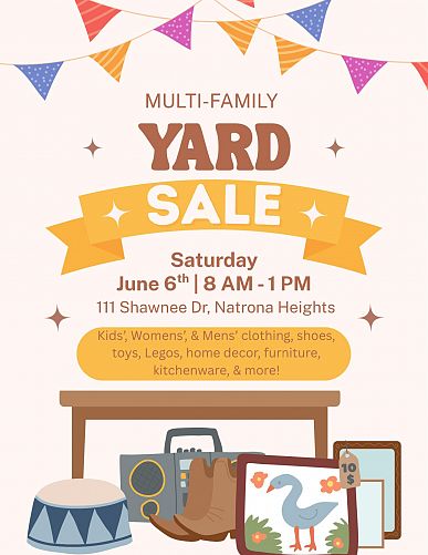 Multi family yard sale photo