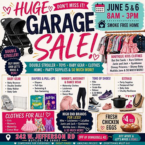🚨 GARAGE SALE! 🚨 cover
