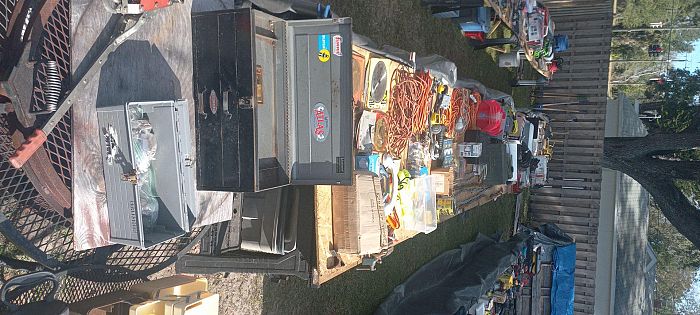 Huge yard sale last one of the season photo
