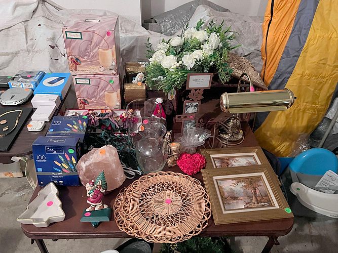 Garage sale - many new and unopened items photo