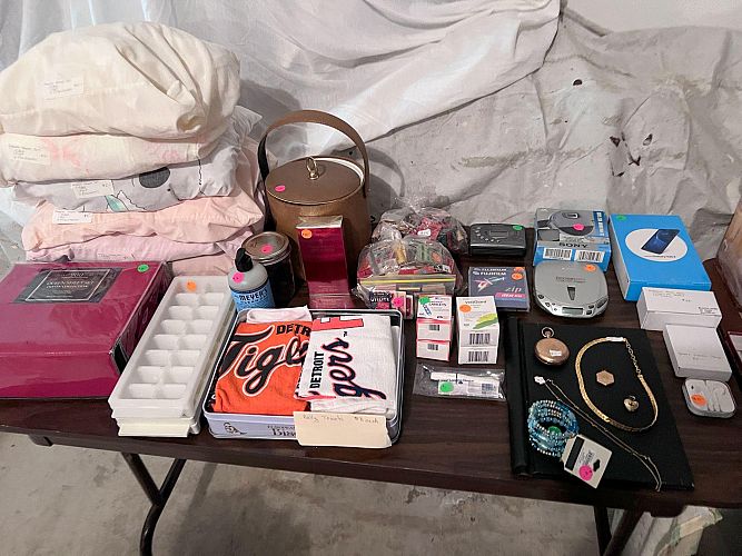 Garage sale - many new and unopened items photo