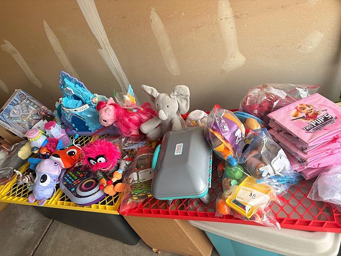Garage sale-lots of toys photo