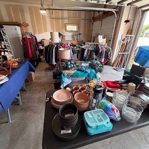 HUGE FOXFIELD VILLAGE GARAGE SALE photo