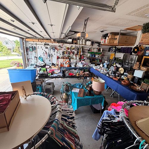 HUGE FOXFIELD VILLAGE GARAGE SALE photo