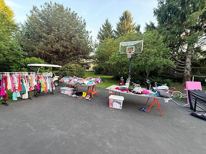Multi-family garage sale photo