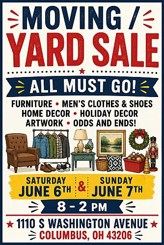 Moving / Yard Sale! cover