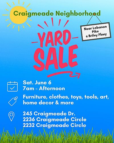 Donelson Neighborhood Yard Sale - Multiple Homes Participating! photo