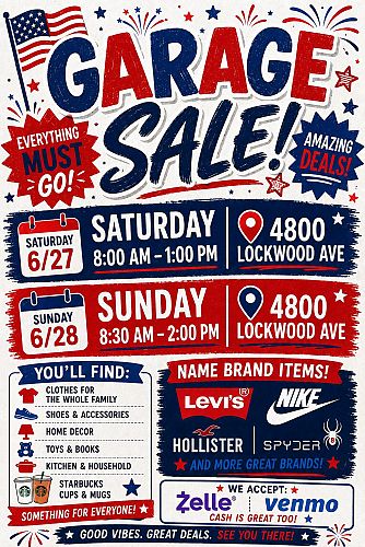Multi-Family Garage Sale cover