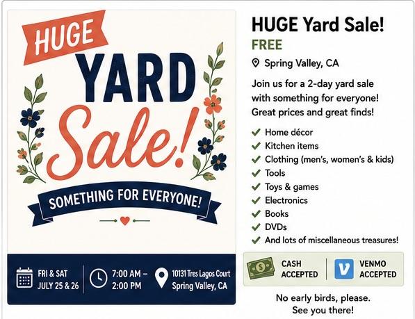 Huge Yard Sale cover