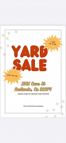 Huge yard sale cover